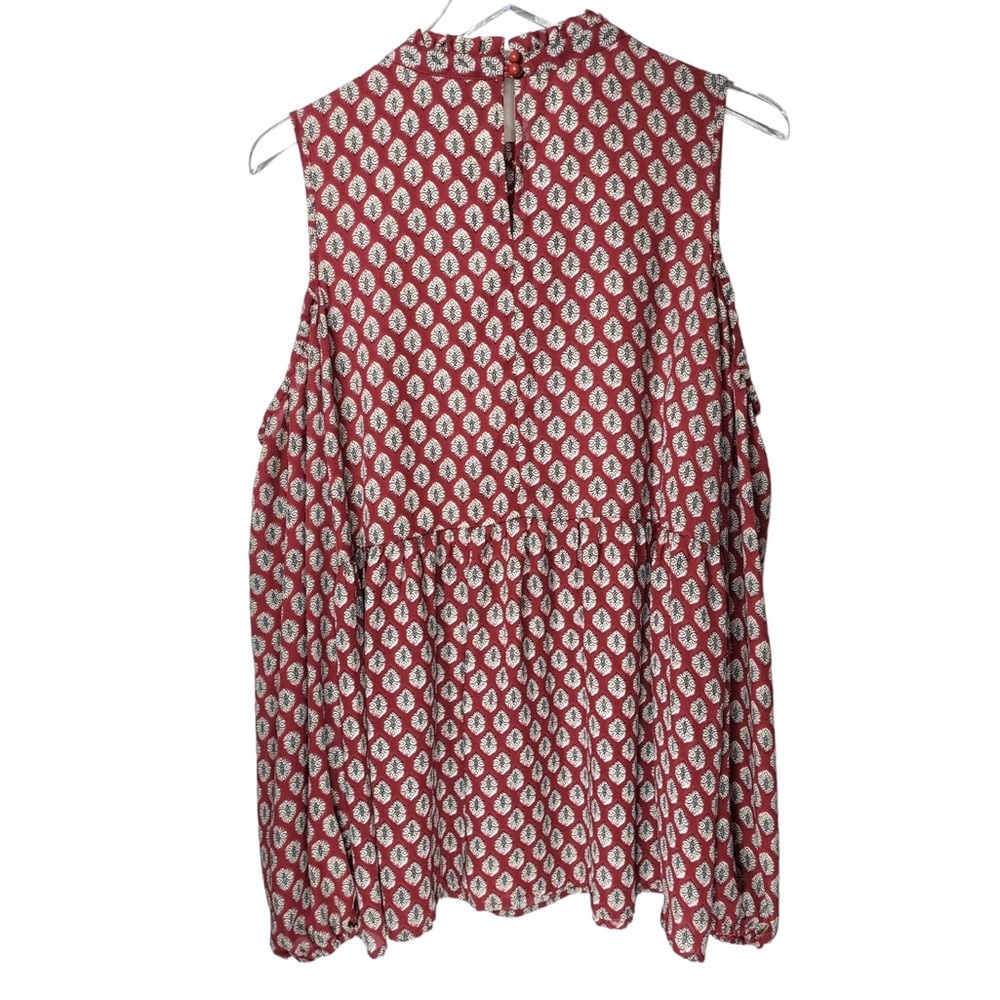 Bobeau Cold Shoulder Geometric Patterned Back Key… - image 7